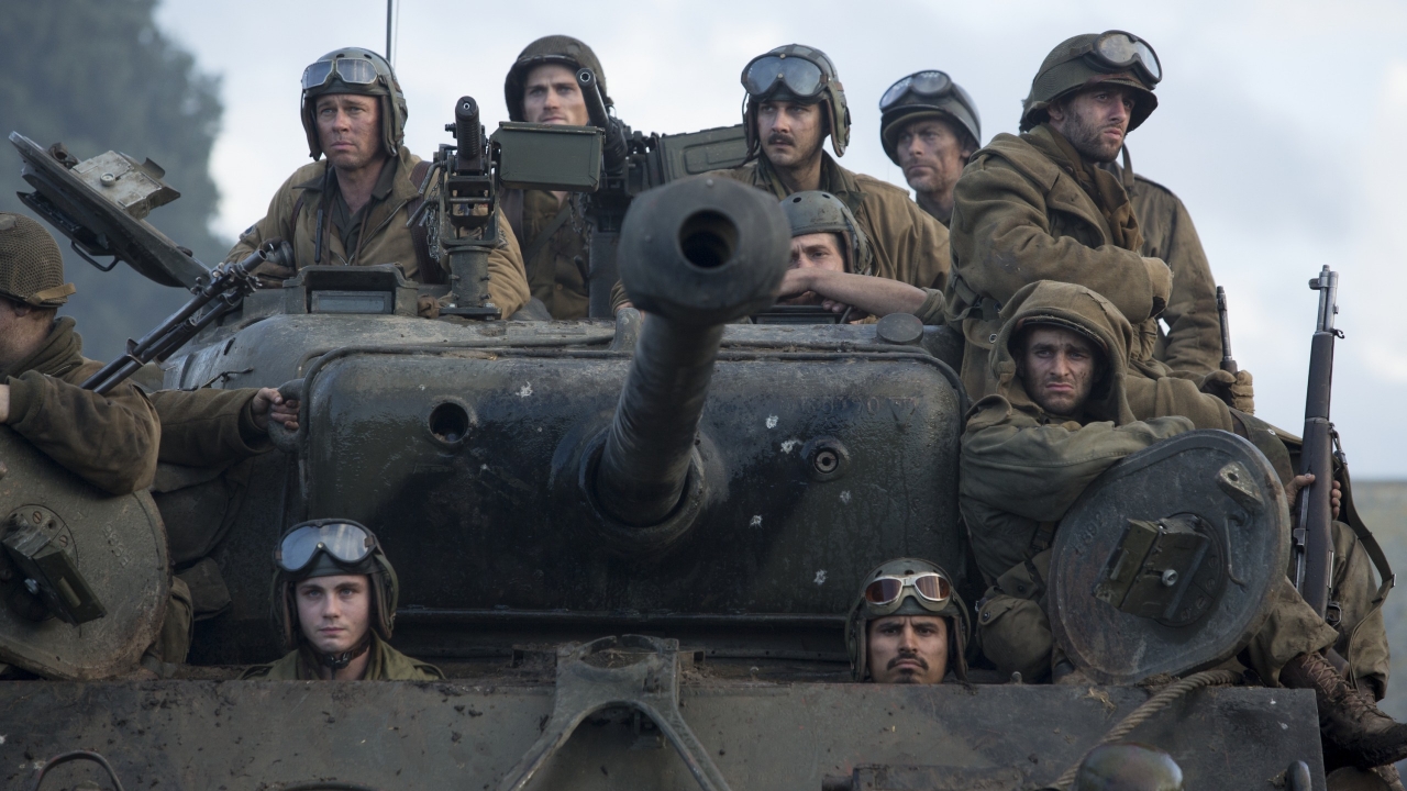 Fury Movie 2014 for 1280 x 720 HDTV 720p resolution