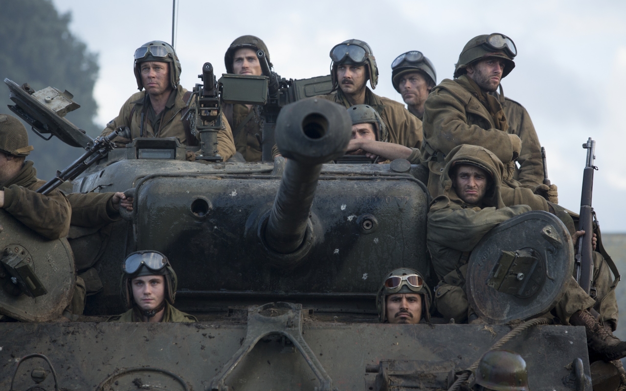 Fury Movie 2014 for 1280 x 800 widescreen resolution