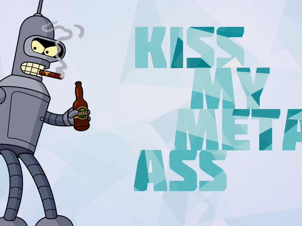 Futurama Bender for 1024 x 768 resolution