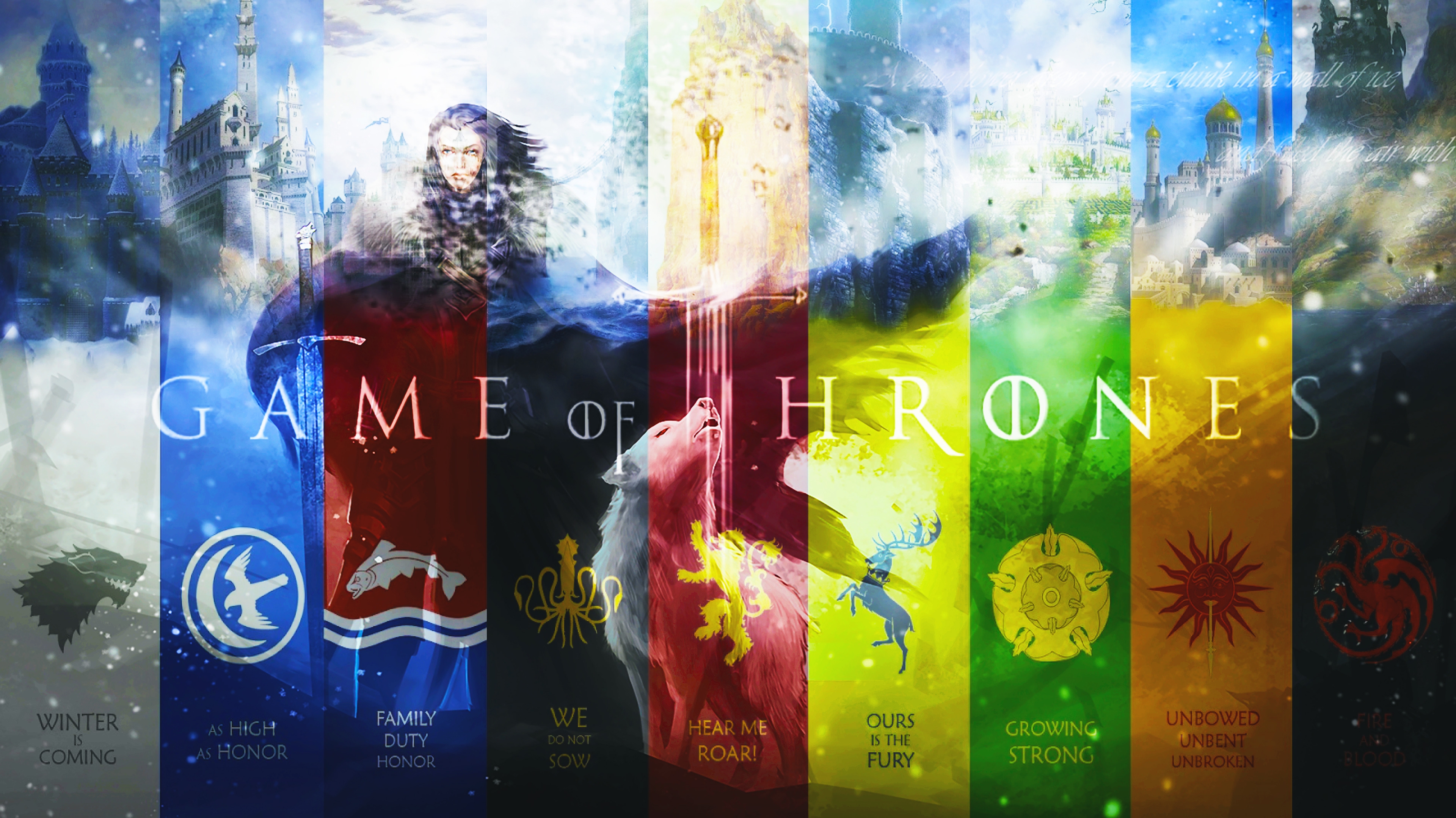 Game of Thrones Fan Art for 3840 x 2160 Ultra HD resolution