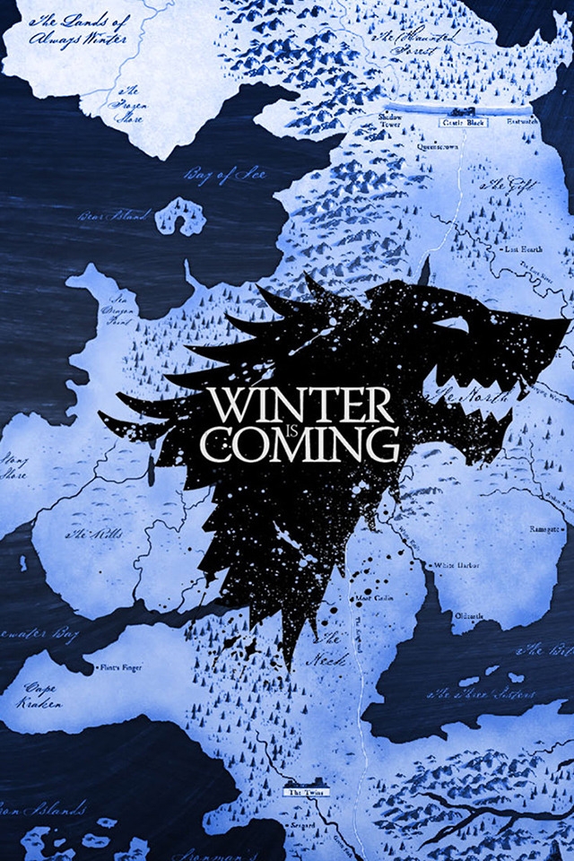 Game of Thrones Winter is Coming for 640 x 960 iPhone 4 resolution