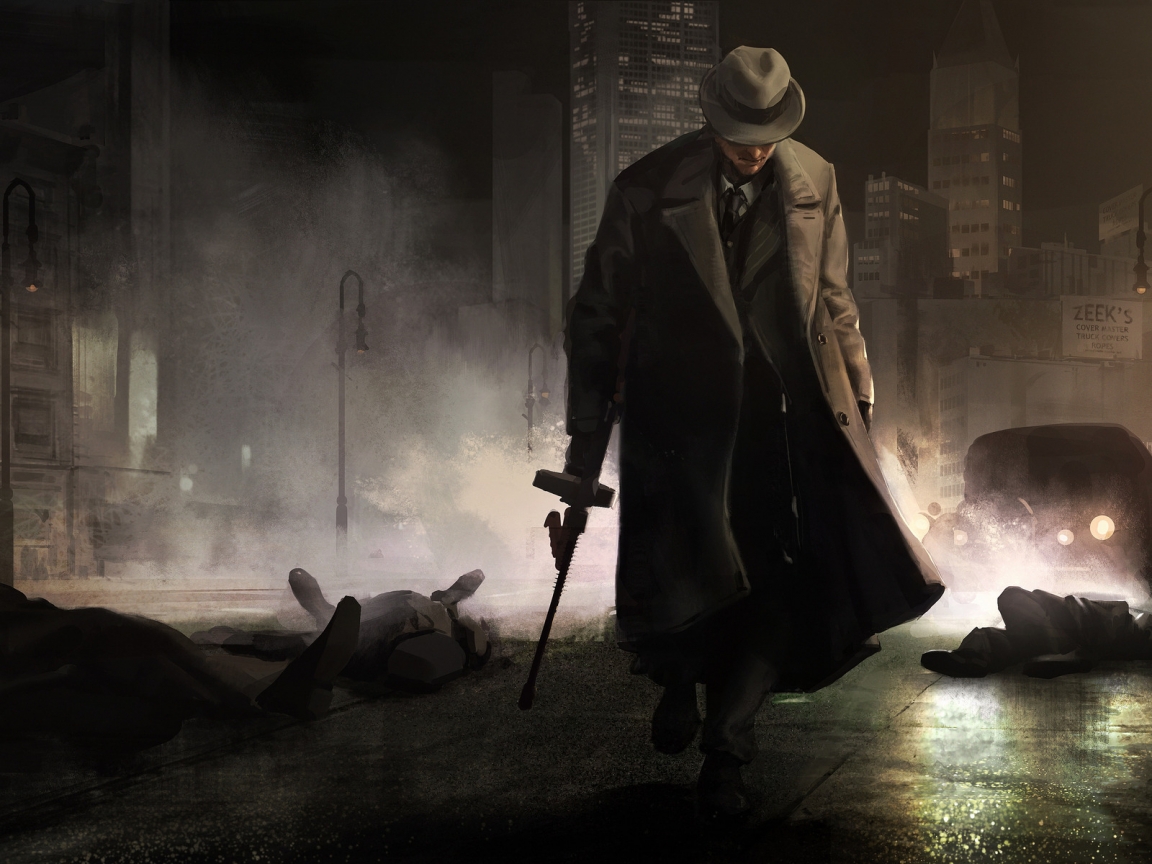 Gangster painting for 1152 x 864 resolution