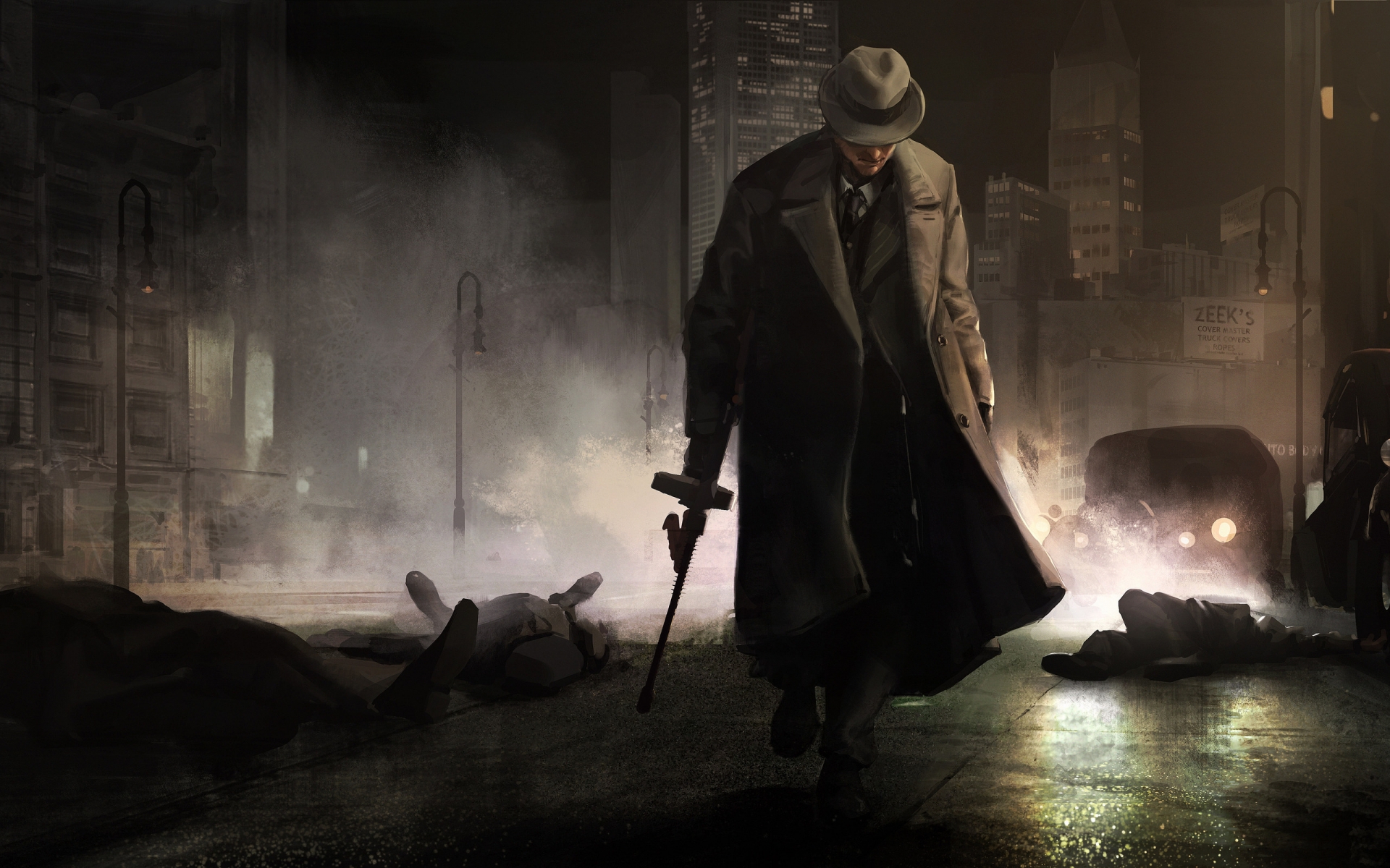 Gangster painting for 1920 x 1200 widescreen resolution
