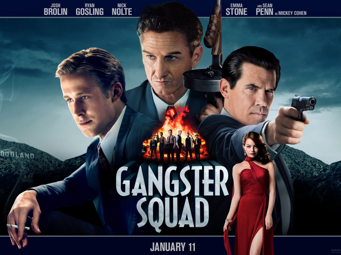 Gangster Squad Movie for 1152 x 864 resolution