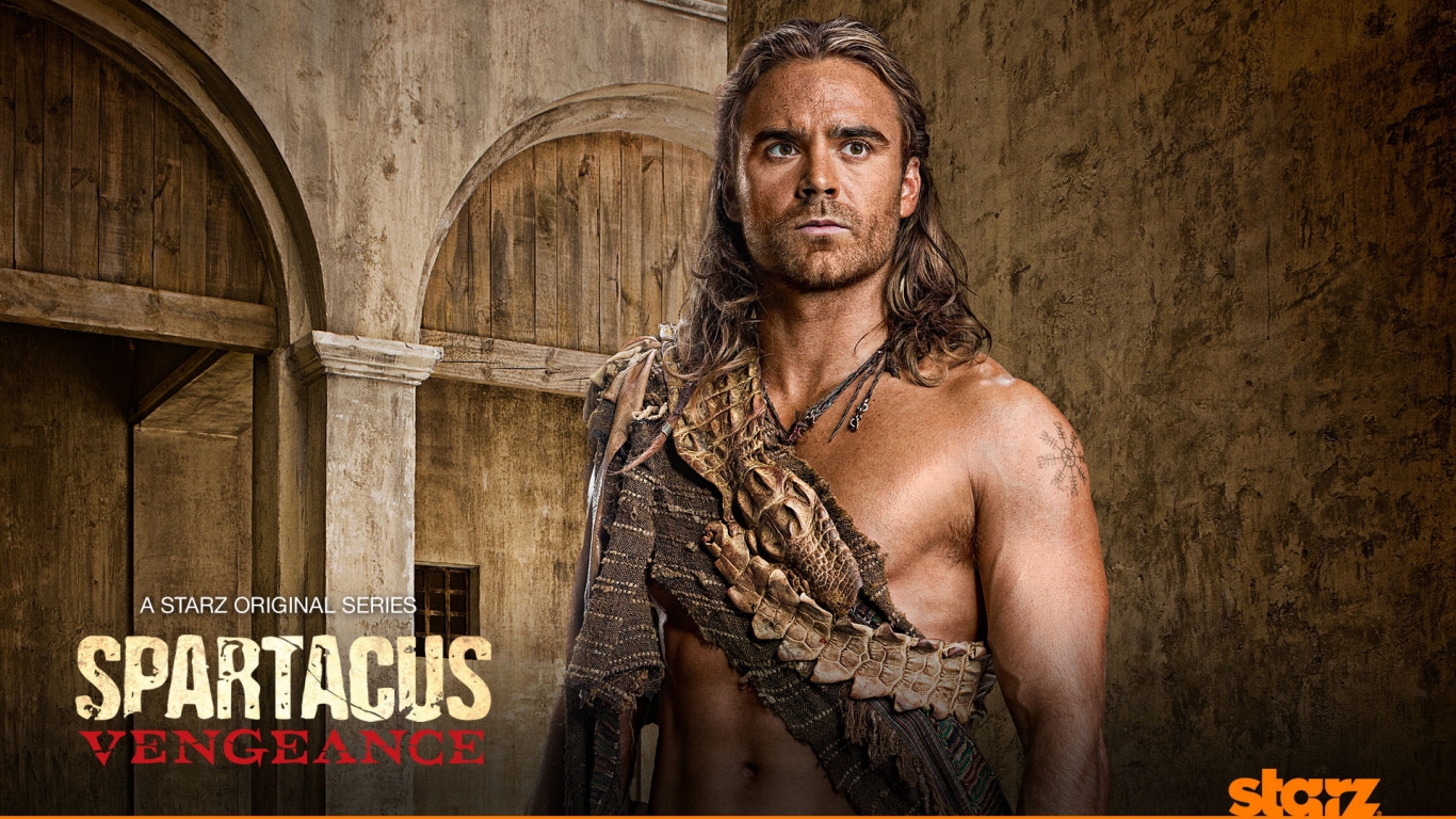 Gannicus Spartacus Vengeance for 1366 x 768 HDTV resolution