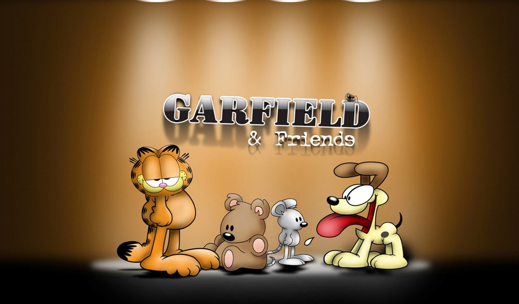 Garfield and Friends for 1024 x 600 widescreen resolution
