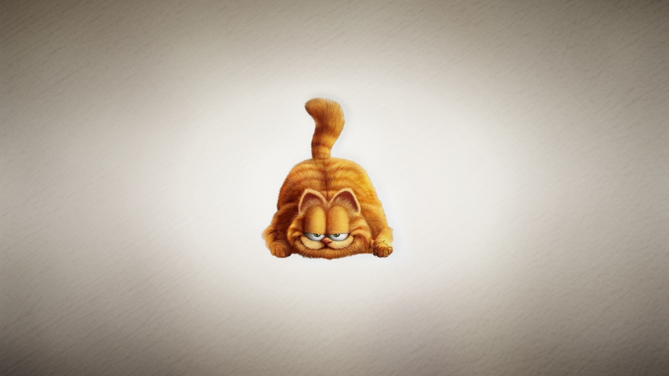 Garfield The Cat for 1366 x 768 HDTV resolution
