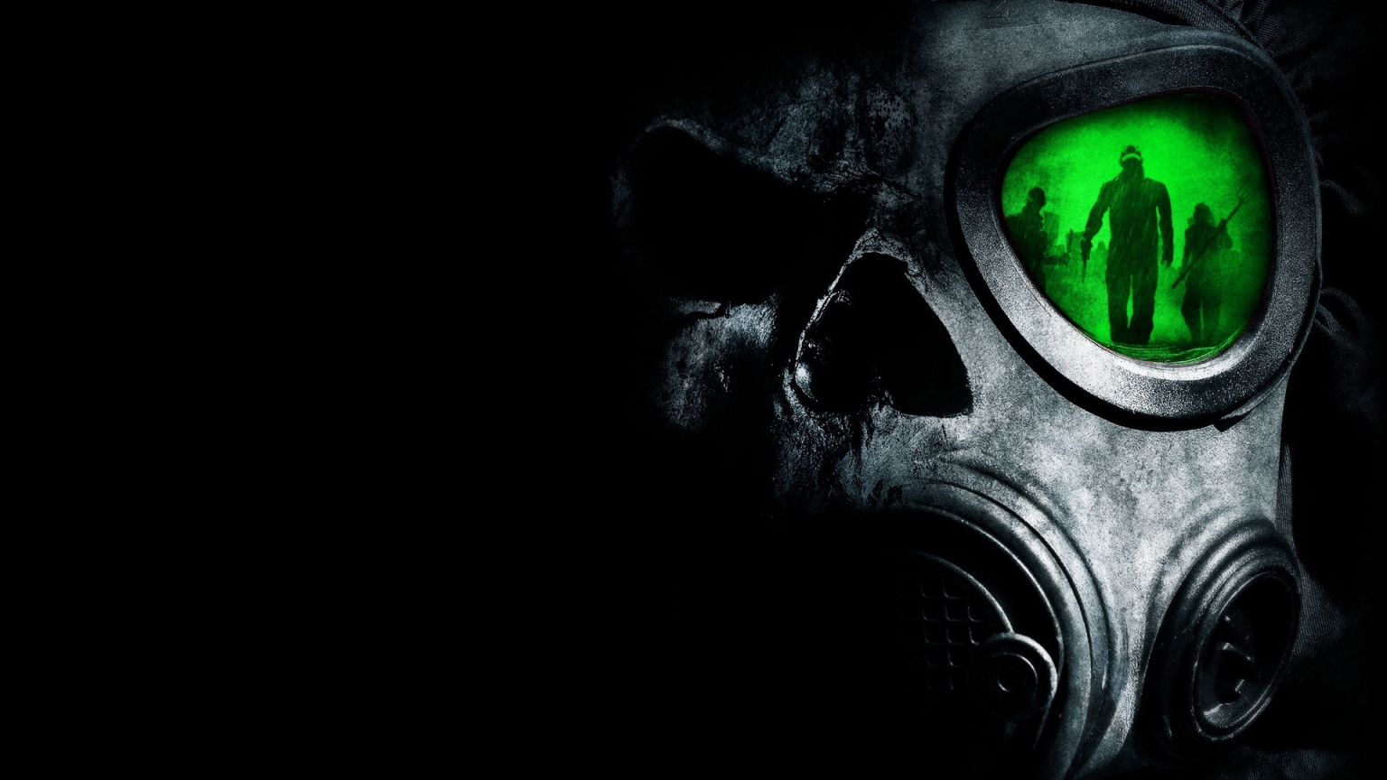 Gas Mask for 1536 x 864 HDTV resolution