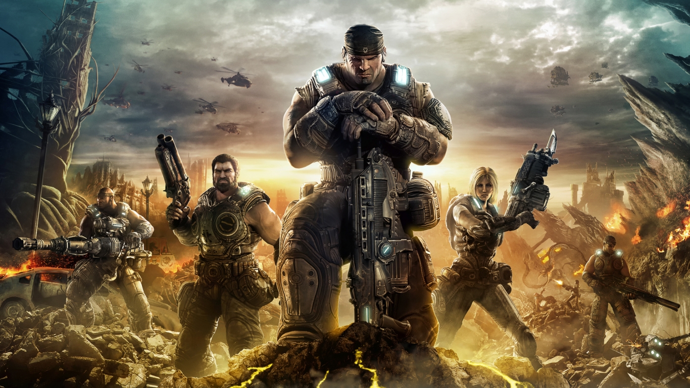 Gears of War 3 for 1366 x 768 HDTV resolution