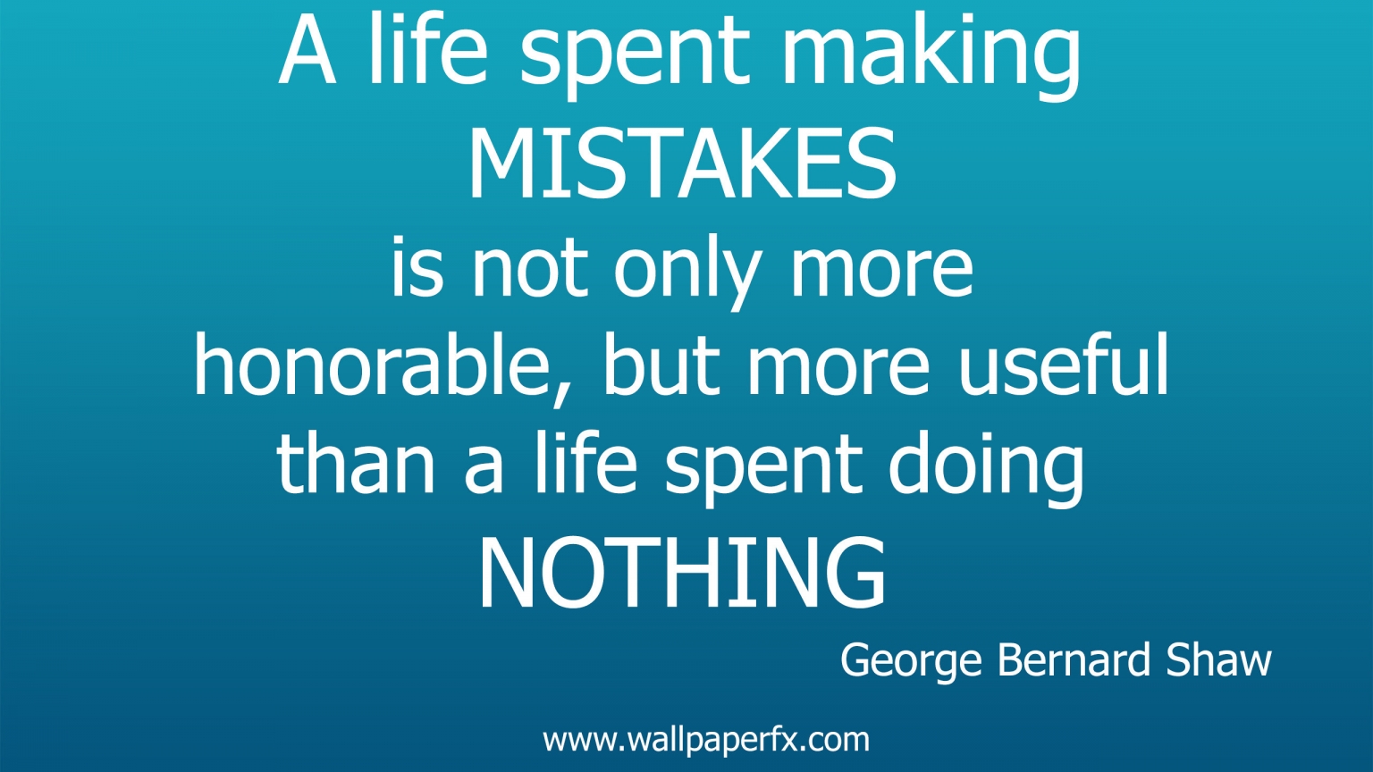 George Bernard Shaw Life Quote for 1536 x 864 HDTV resolution
