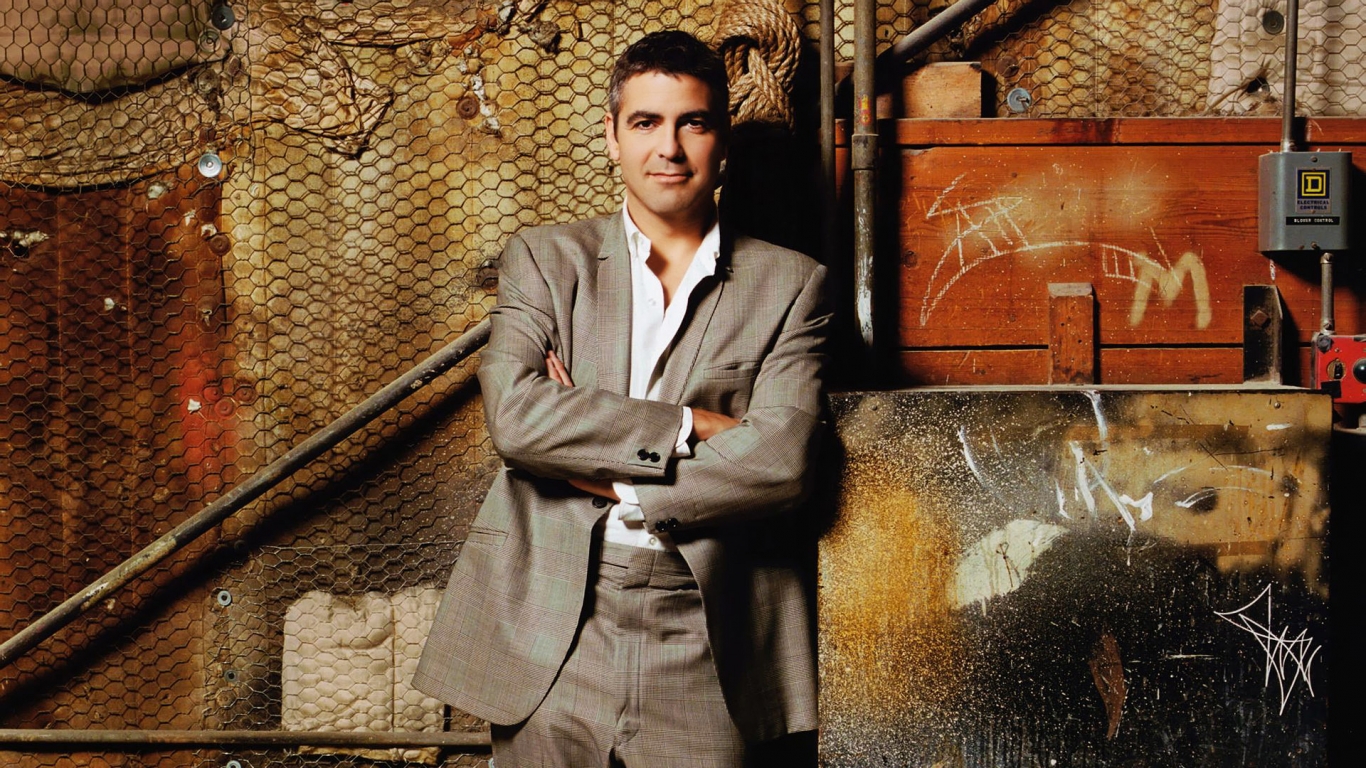 George Clooney for 1366 x 768 HDTV resolution