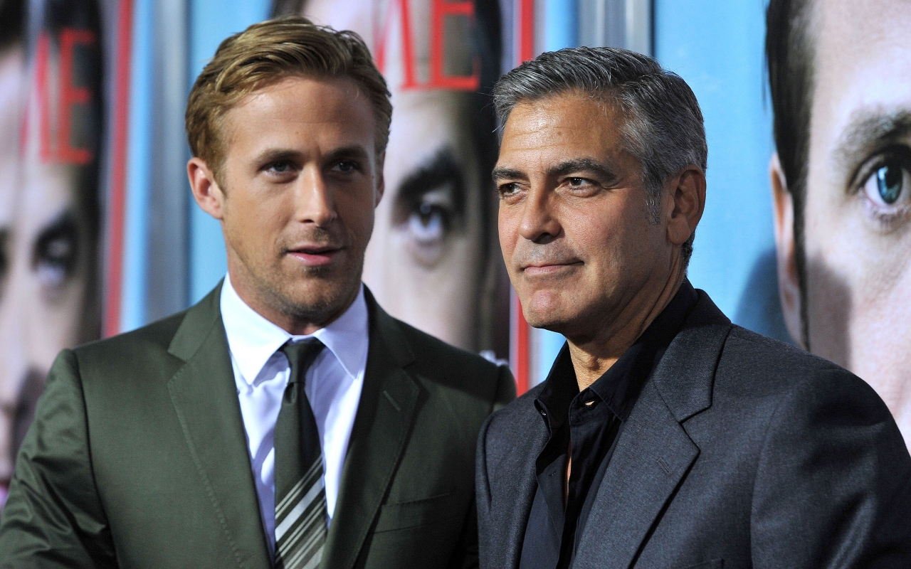 George Clooney and Ryan Gosling for 1280 x 800 widescreen resolution