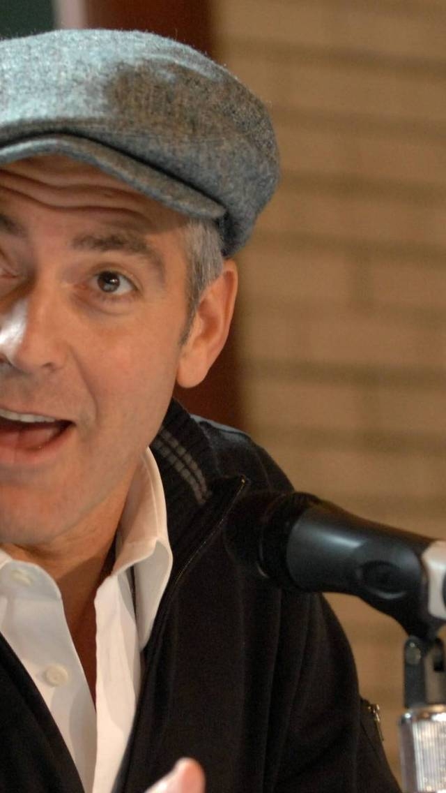 George Clooney Hat for 640 x 1136 iPhone 5 resolution