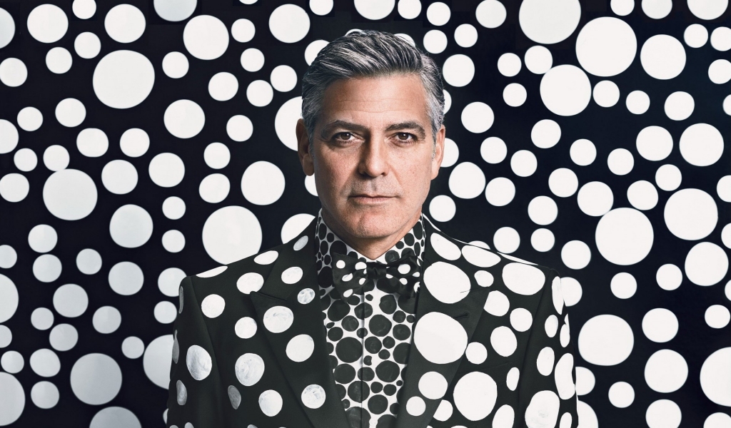 George Clooney Portrait for 1024 x 600 widescreen resolution