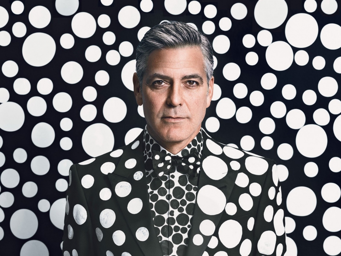 George Clooney Portrait for 1152 x 864 resolution
