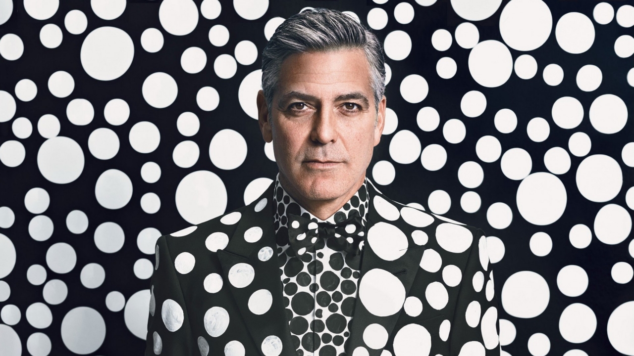 George Clooney Portrait for 1280 x 720 HDTV 720p resolution