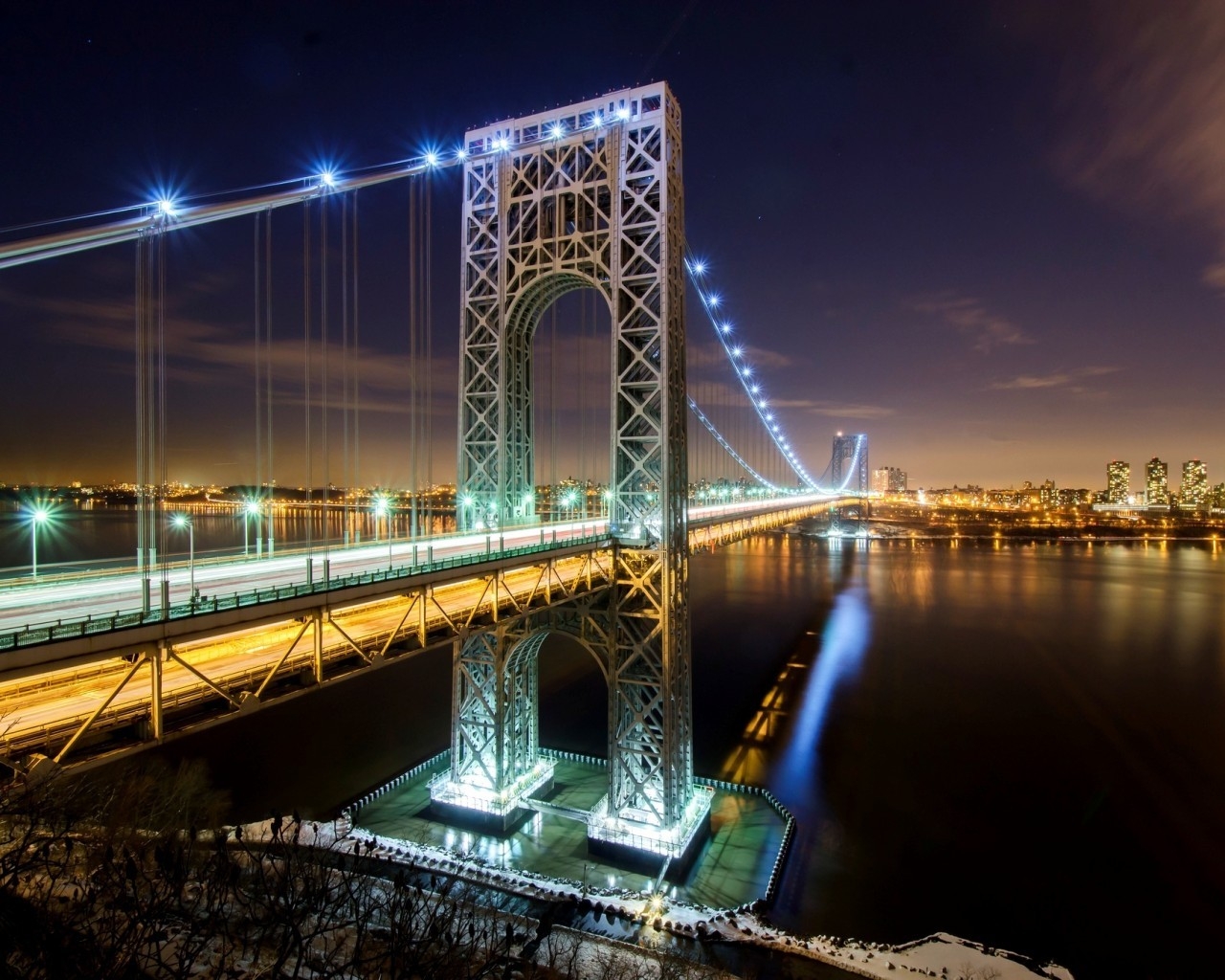 George Washington Bridge NYC for 1280 x 1024 resolution