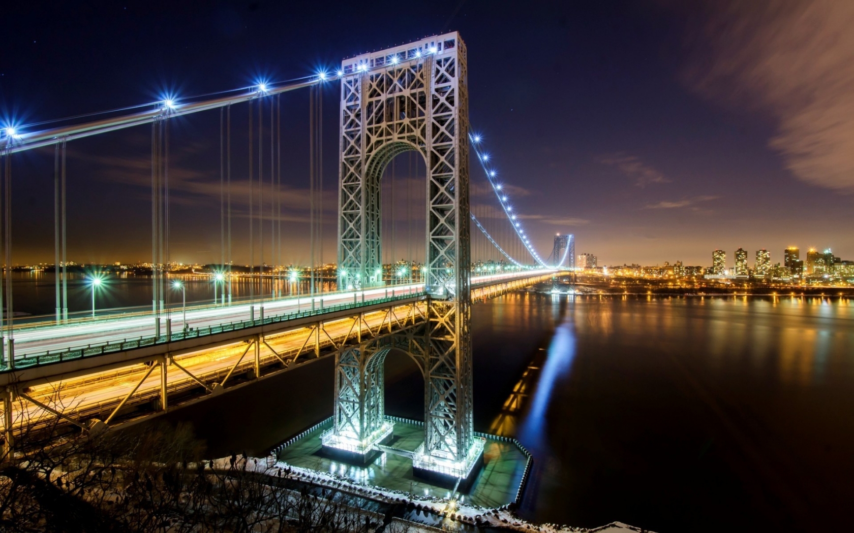 George Washington Bridge NYC for 1680 x 1050 widescreen resolution