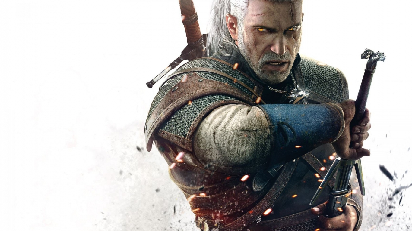 Geralt The Witcher 3 Wild Hunt for 1366 x 768 HDTV resolution