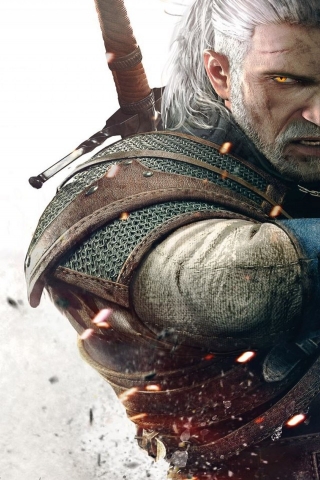 Geralt The Witcher 3 Wild Hunt for 320 x 480 iPhone resolution