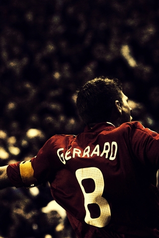 Gerrard Football Player for 320 x 480 iPhone resolution