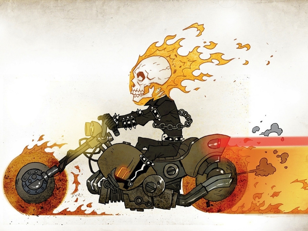 Ghost Rider Animated for 1024 x 768 resolution