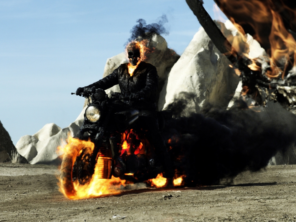 Ghost Rider Spirit of Vengeance 2012 for 1024 x 768 resolution