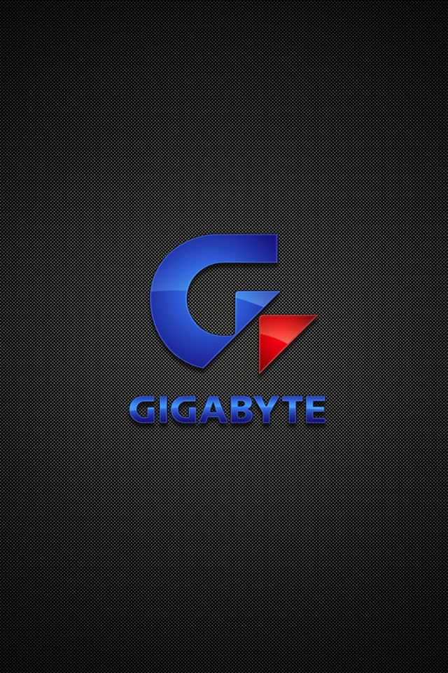 Gigabyte Logo for 640 x 960 iPhone 4 resolution