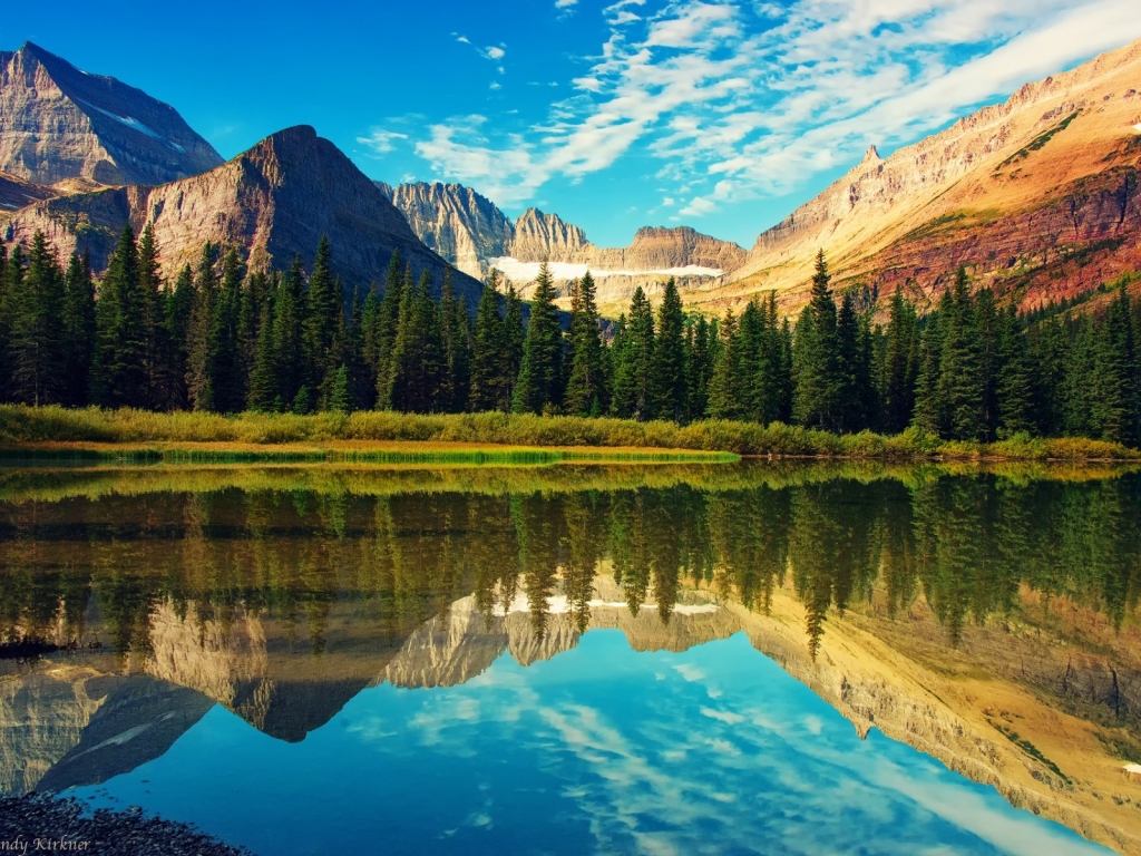 Glacier National Park Landscape for 1024 x 768 resolution
