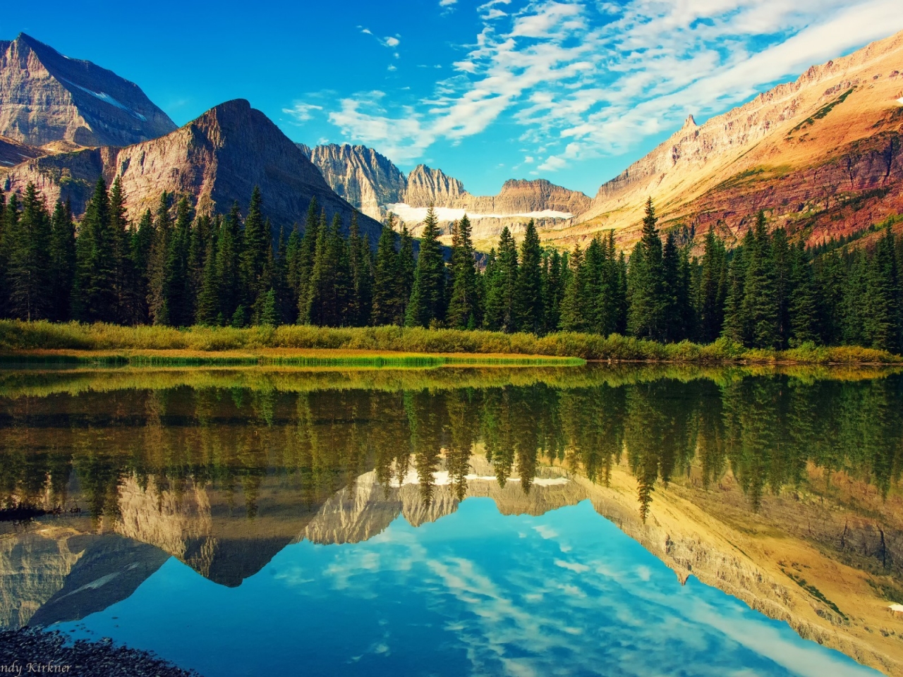 Glacier National Park Landscape for 1280 x 960 resolution