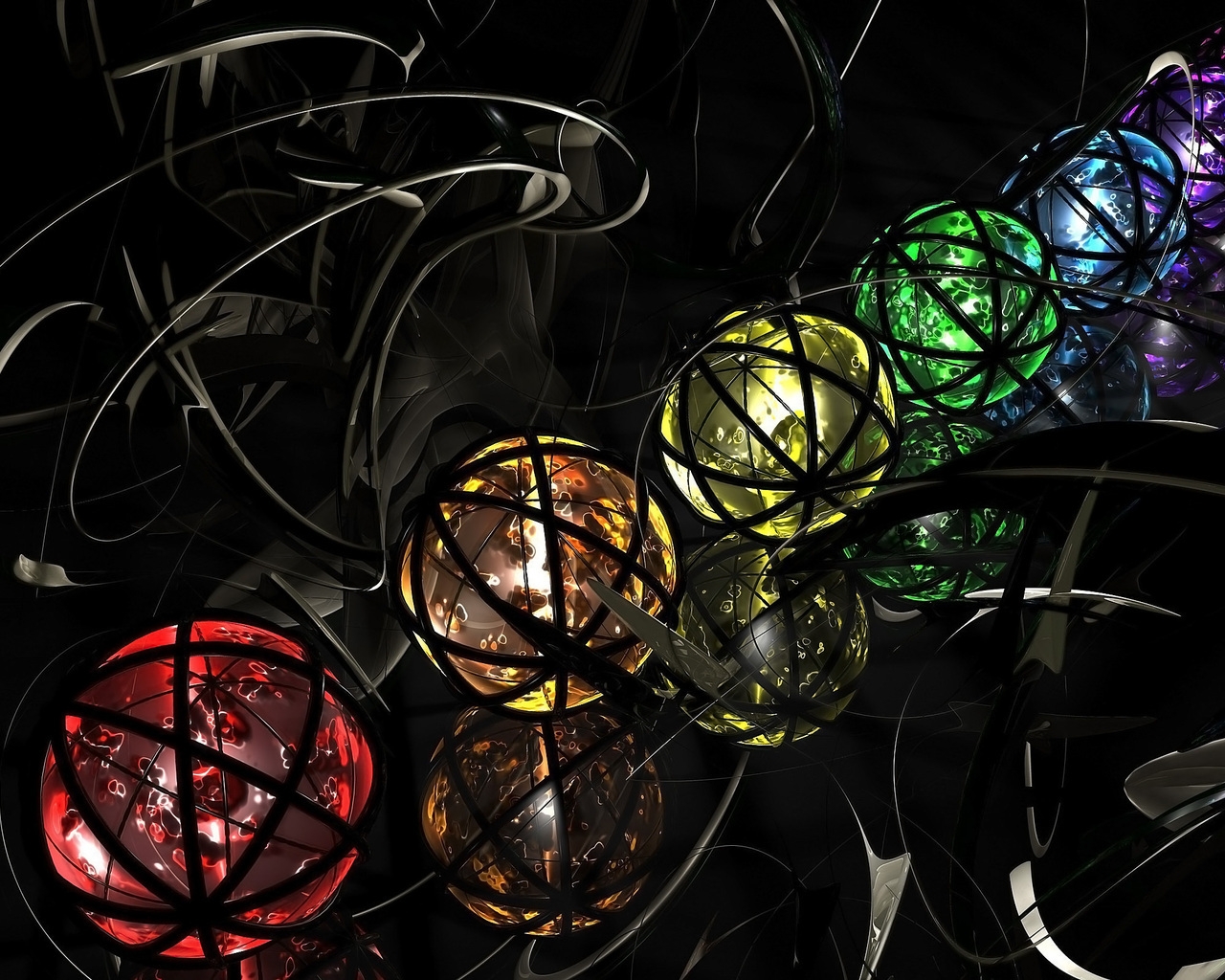 Glass Balloons for 1280 x 1024 resolution