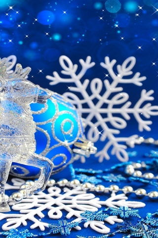 Glass Reindeer for 320 x 480 iPhone resolution