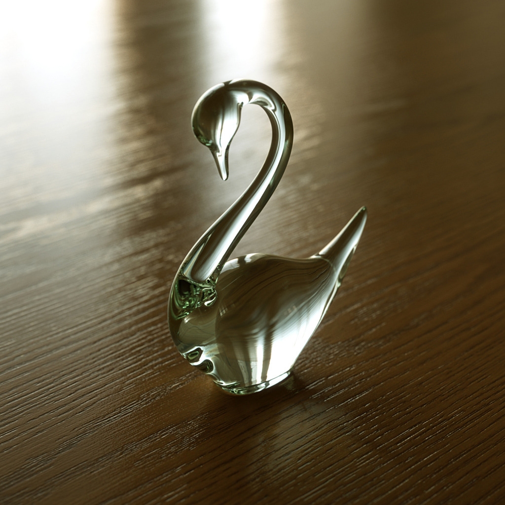 Glass Swan for 1024 x 1024 iPad resolution