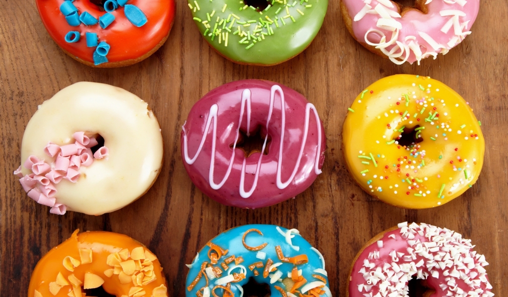 Glazed Donuts for 1024 x 600 widescreen resolution