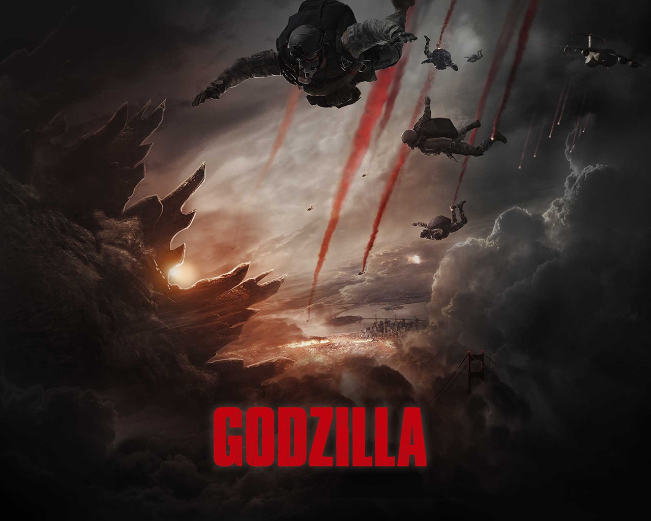 Godzilla 2014 Movie for 1280 x 1024 resolution