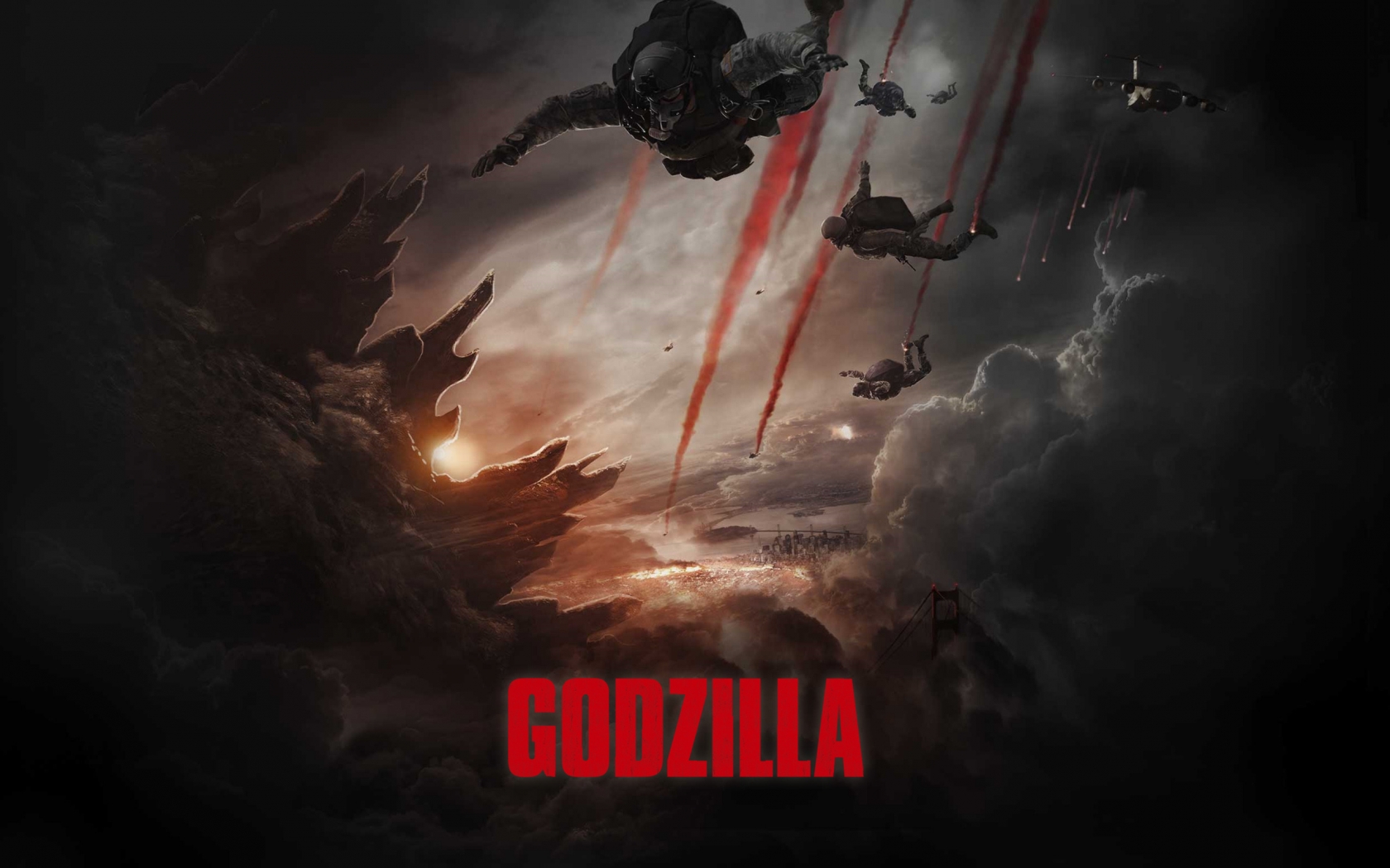 Godzilla 2014 Movie for 1680 x 1050 widescreen resolution