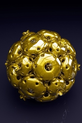 Gold Ball for 320 x 480 iPhone resolution