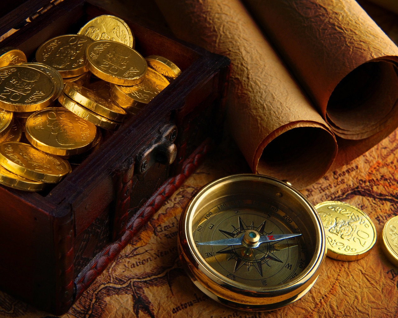 Gold Coins for 1280 x 1024 resolution