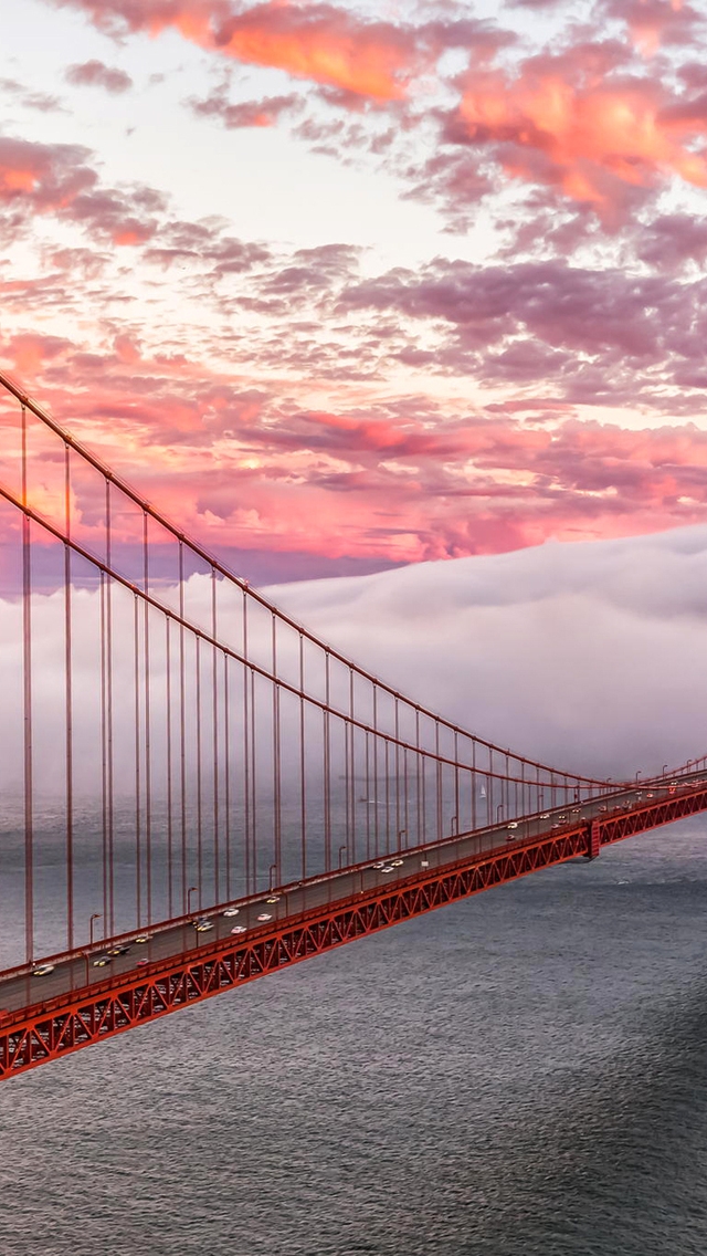 Golden Gate Bridge in San Francisco for 640 x 1136 iPhone 5 resolution