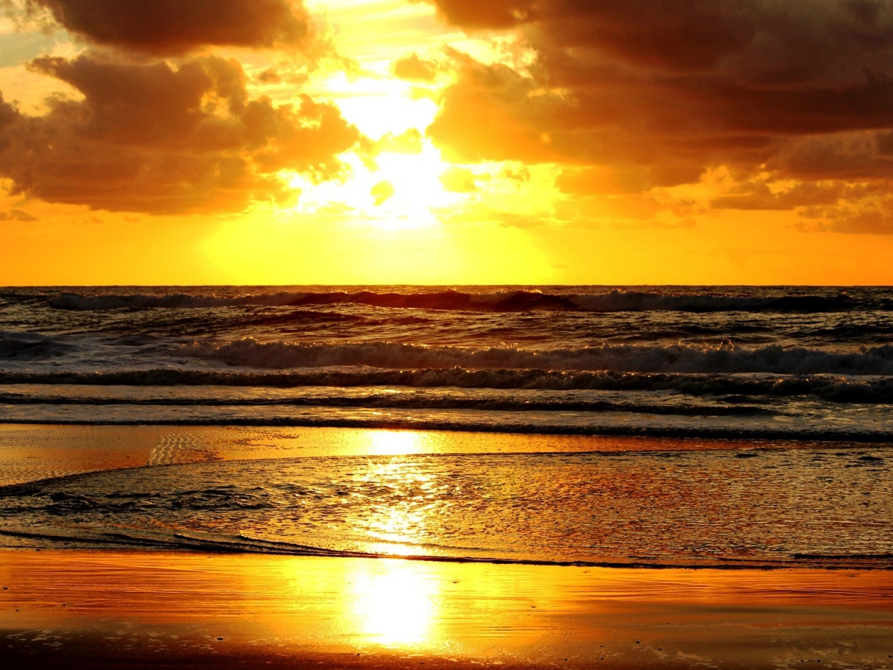 Golden Sunset for 1280 x 960 resolution