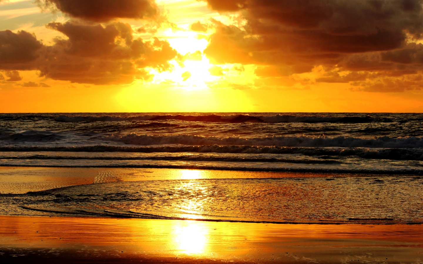 Golden Sunset for 1440 x 900 widescreen resolution