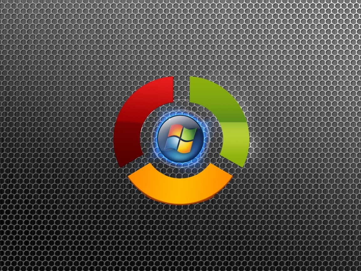 Google Chrome and Windows 1152 x 864 Wallpaper