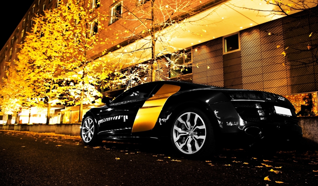 Gorgeous Audi R8 for 1024 x 600 widescreen resolution