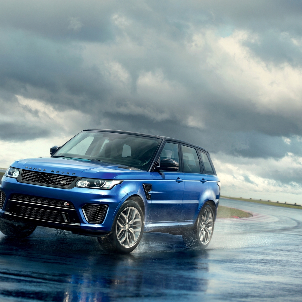 Gorgeous Blue Range Rover for 1024 x 1024 iPad resolution
