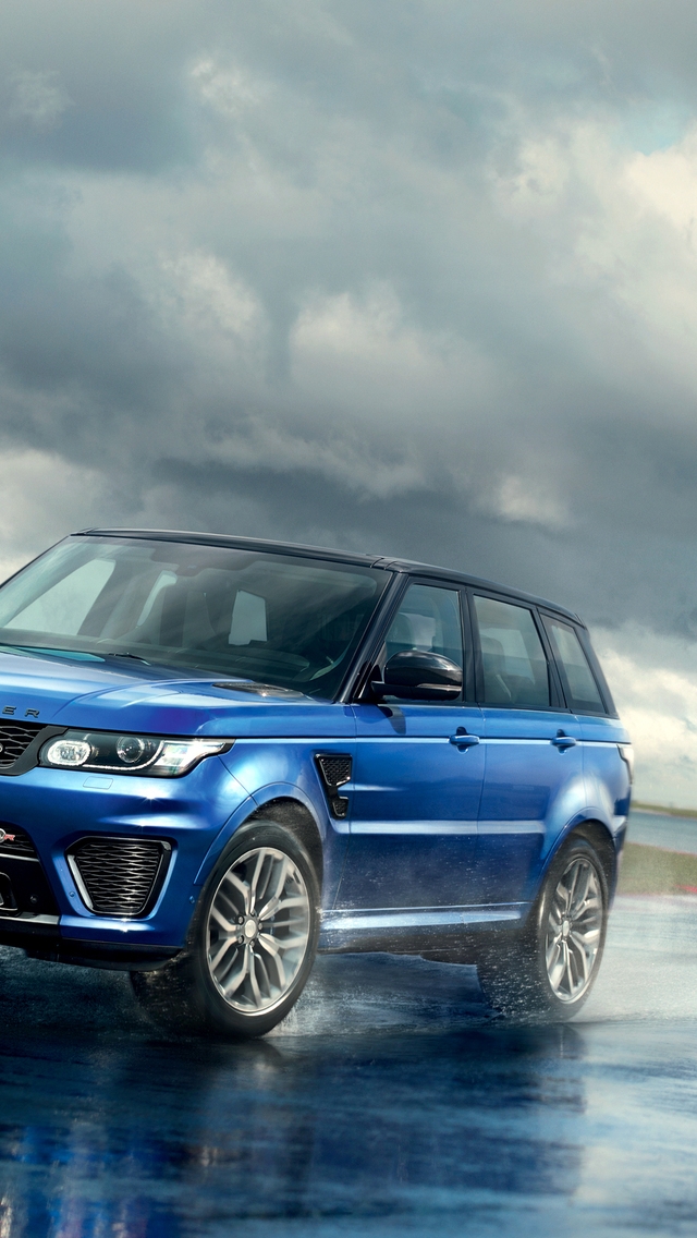 Gorgeous Blue Range Rover for 640 x 1136 iPhone 5 resolution