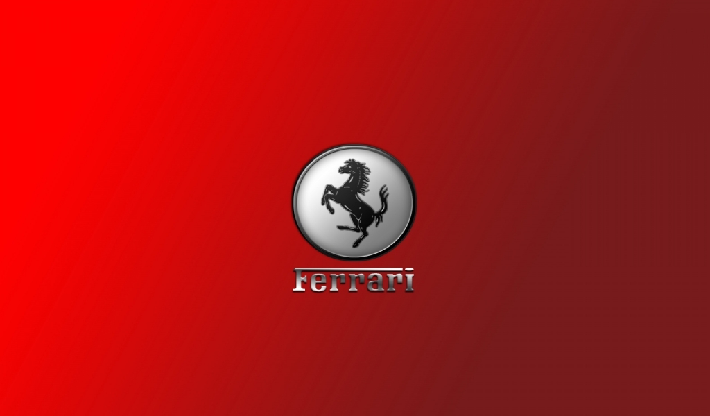 Gorgeous Ferrari Logo for 1024 x 600 widescreen resolution
