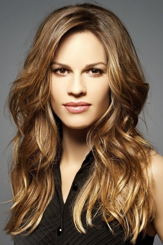 Gorgeous Hilary Swank for 320 x 480 iPhone resolution