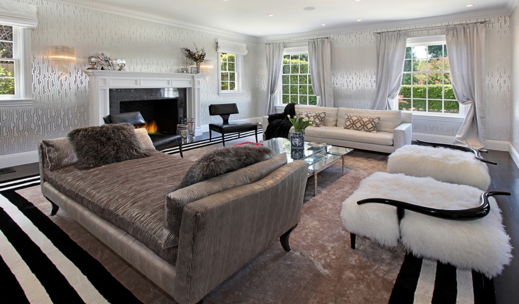 Gorgeous Modern Livingroom Design for 1024 x 600 widescreen resolution