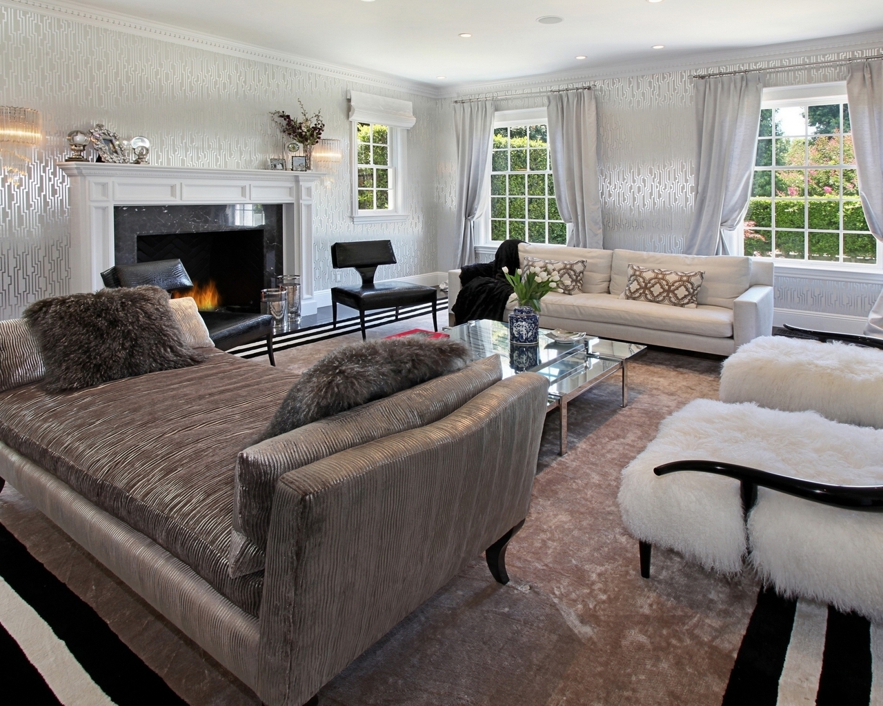 Gorgeous Modern Livingroom Design for 1280 x 1024 resolution