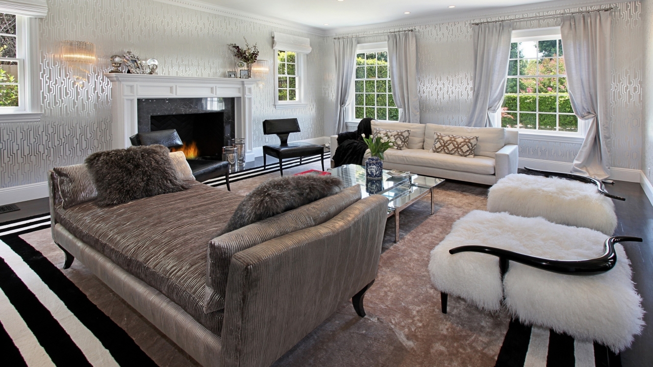 Gorgeous Modern Livingroom Design for 1280 x 720 HDTV 720p resolution
